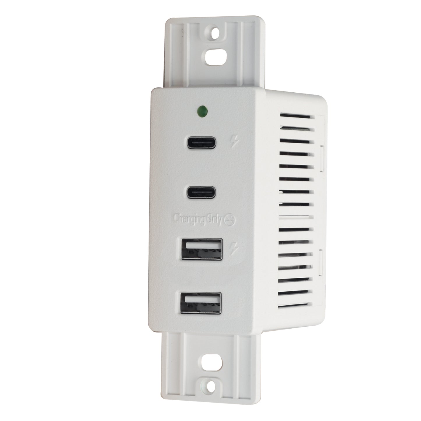 Wall Mount Dual USB A & C Charger | 4 Ports & Wall Plate
