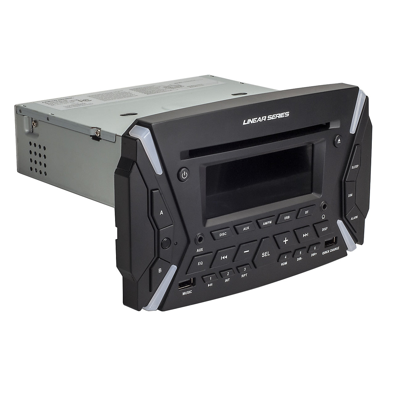 Linear Series RV6100 | AM/FM & BT/DVD Rugged Style Wall Mount Multimedia Receiver - Magnadyne