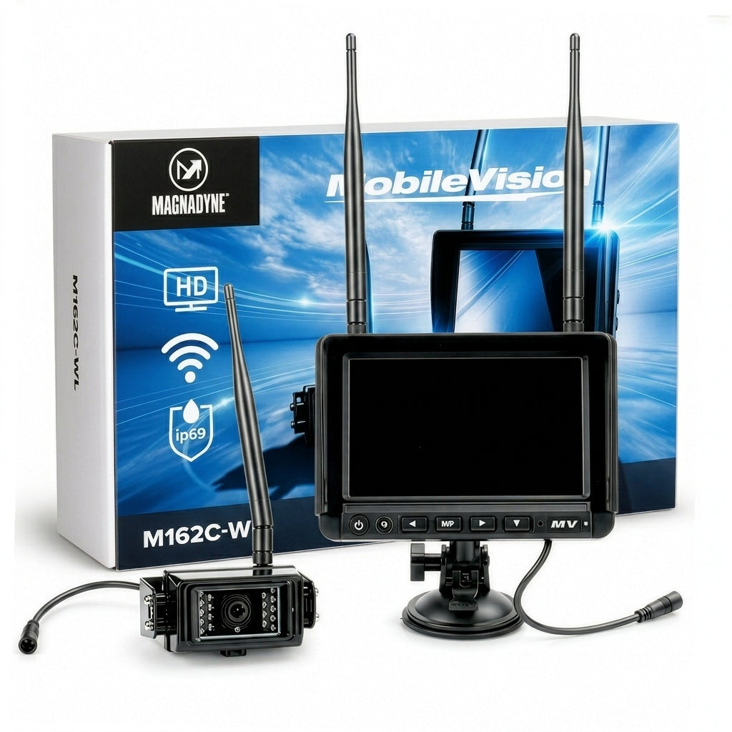 MobileVision AHD 1080p Wireless 4-Camera Input 7" Monitoring System - One Camera