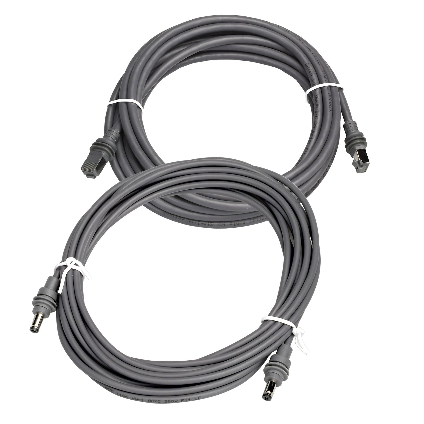 Satellite Antenna Ethernet CAT6A and Power Cable 15FT Bundle