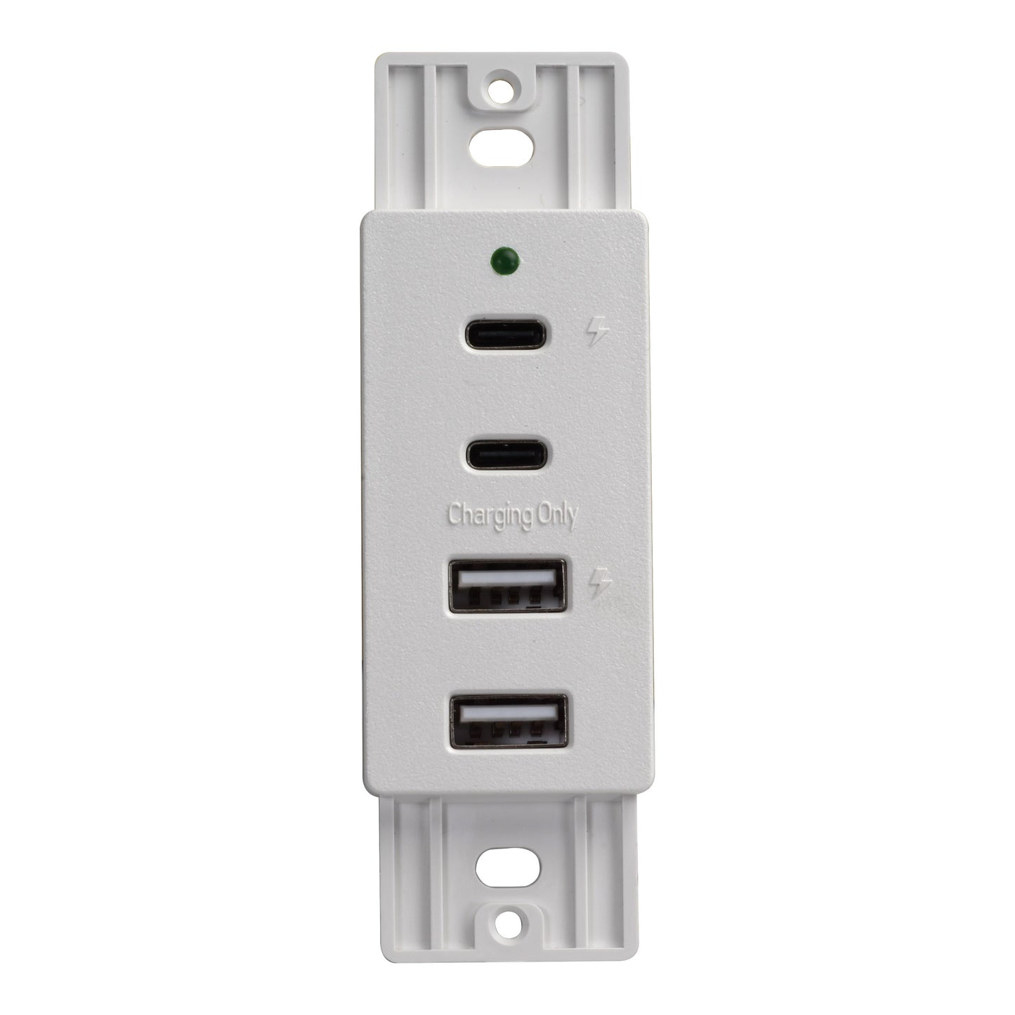 Wall Mount Dual USB A & C Charger | 4 Ports