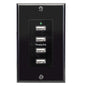 Magnadyne WCP-USB | Wall Mount USB Charger | 4 Ports w/ Wall Plate - Magnadyne