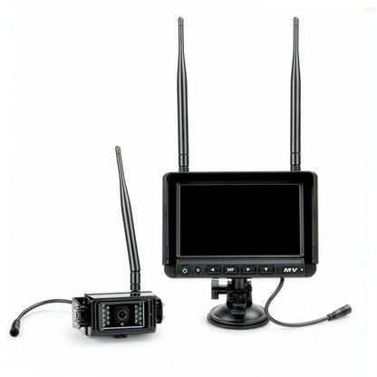 MobileVision AHD 1080p Wireless 4-Camera Input 7" Monitoring System - One Camera